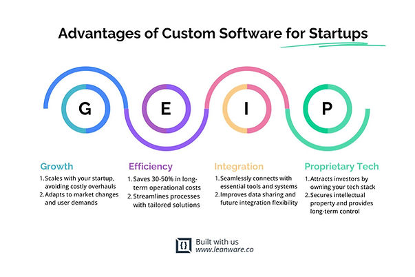 Advantages of Custom Software for Startups